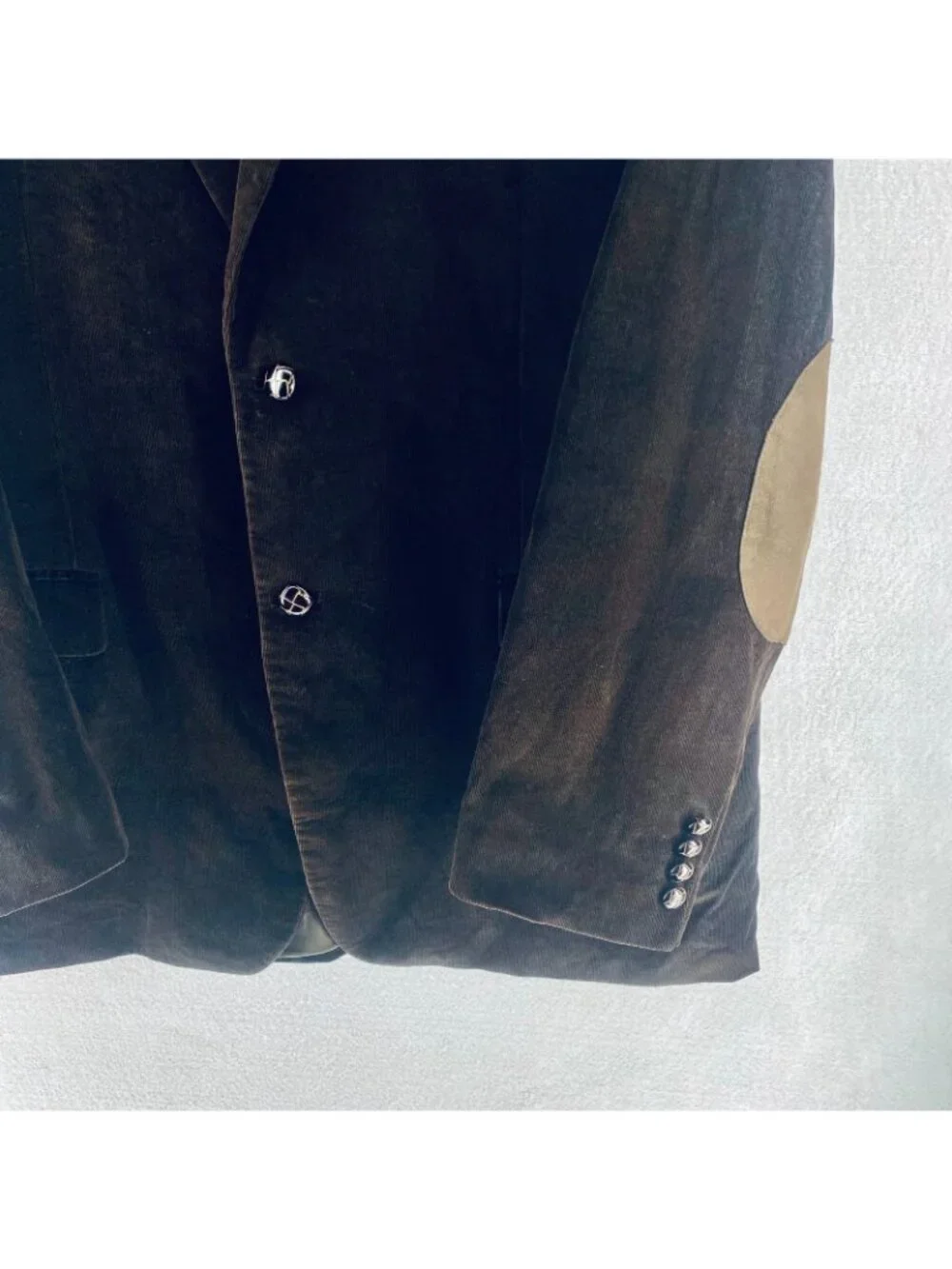Lauren Ralph Lauren Blazer Mens 44L Brown Corduroy Sport Coat Jacket Elbow Patch